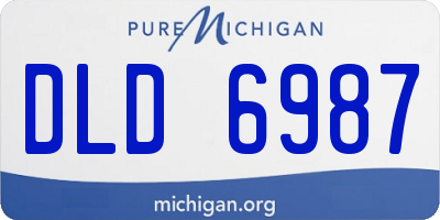 MI license plate DLD6987