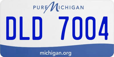 MI license plate DLD7004