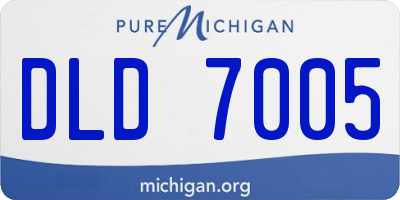 MI license plate DLD7005