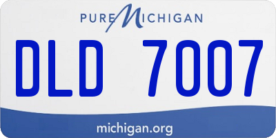 MI license plate DLD7007