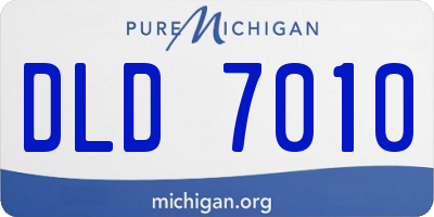 MI license plate DLD7010