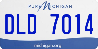 MI license plate DLD7014