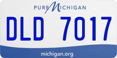 MI license plate DLD7017