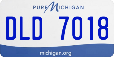 MI license plate DLD7018