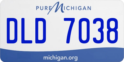MI license plate DLD7038