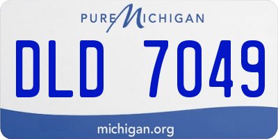 MI license plate DLD7049