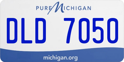 MI license plate DLD7050