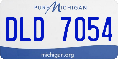 MI license plate DLD7054