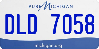MI license plate DLD7058