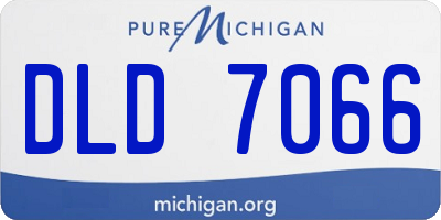 MI license plate DLD7066