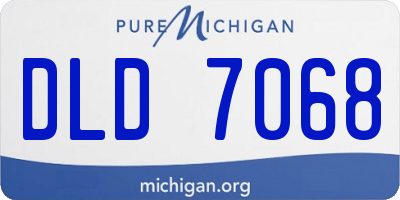 MI license plate DLD7068