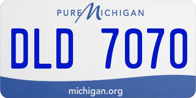 MI license plate DLD7070
