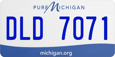 MI license plate DLD7071