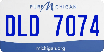 MI license plate DLD7074
