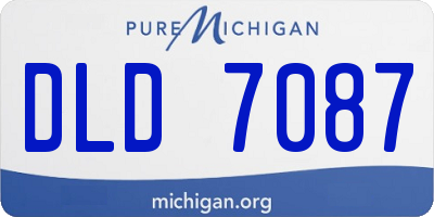 MI license plate DLD7087