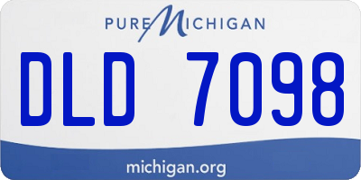 MI license plate DLD7098