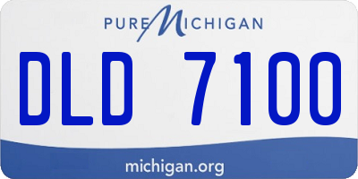 MI license plate DLD7100