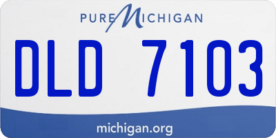 MI license plate DLD7103