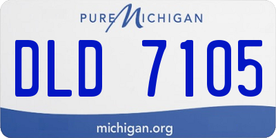 MI license plate DLD7105