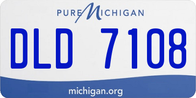 MI license plate DLD7108