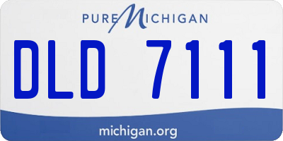 MI license plate DLD7111