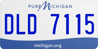 MI license plate DLD7115