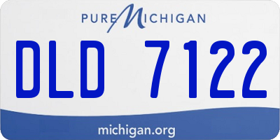 MI license plate DLD7122
