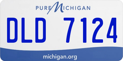 MI license plate DLD7124