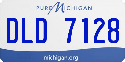 MI license plate DLD7128
