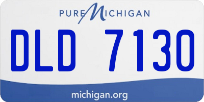 MI license plate DLD7130