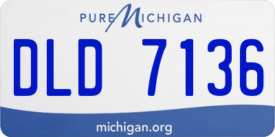 MI license plate DLD7136