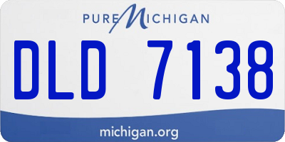 MI license plate DLD7138