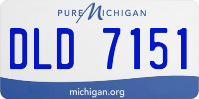 MI license plate DLD7151