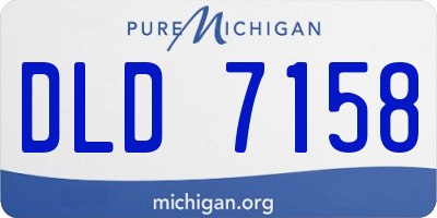 MI license plate DLD7158
