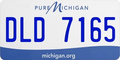 MI license plate DLD7165