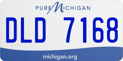 MI license plate DLD7168