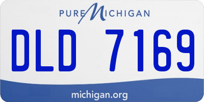 MI license plate DLD7169