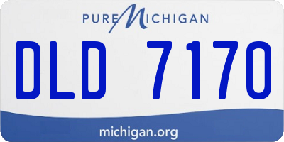 MI license plate DLD7170