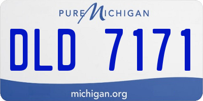 MI license plate DLD7171