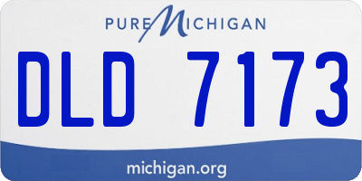 MI license plate DLD7173