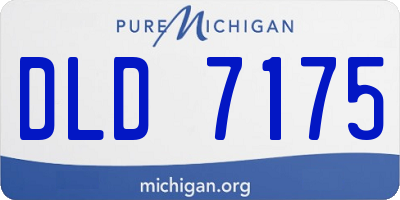 MI license plate DLD7175