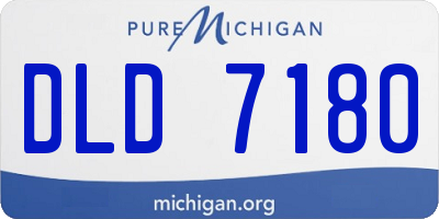 MI license plate DLD7180