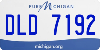 MI license plate DLD7192