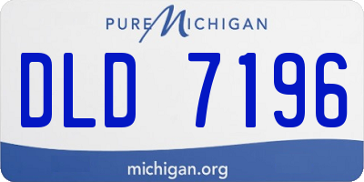 MI license plate DLD7196