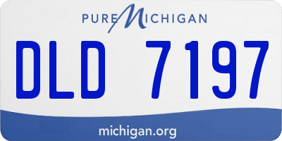 MI license plate DLD7197