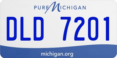 MI license plate DLD7201