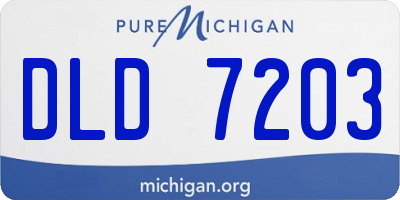 MI license plate DLD7203