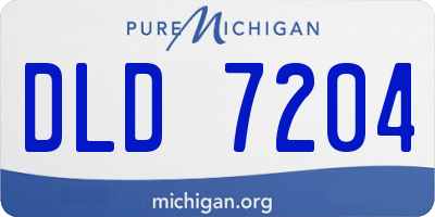 MI license plate DLD7204