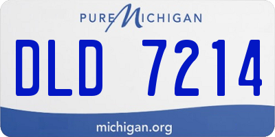 MI license plate DLD7214