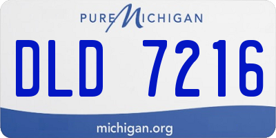 MI license plate DLD7216